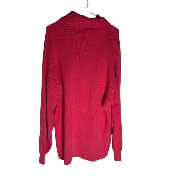 Free People Softly Structured Oversized Ribbed Tunic Sweater Size L - Picture 4 of 6